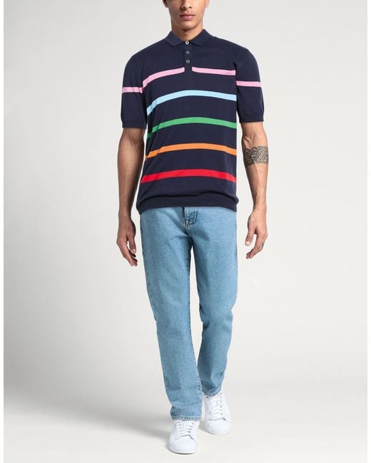 M.Q.J. Blue Polo Shirts for men