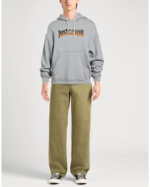 Just Cavalli Gray Sweatshirt for men