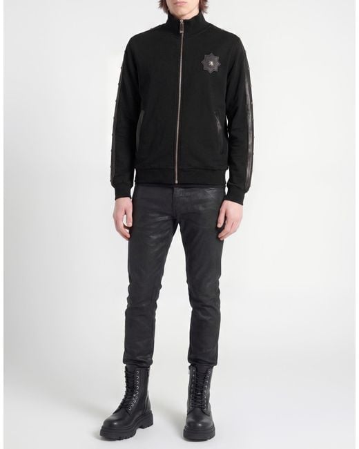 John Richmond Blue Sweatshirt Cotton for men