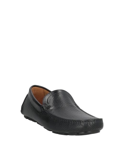Baldinini Gray Loafers Calfskin for men
