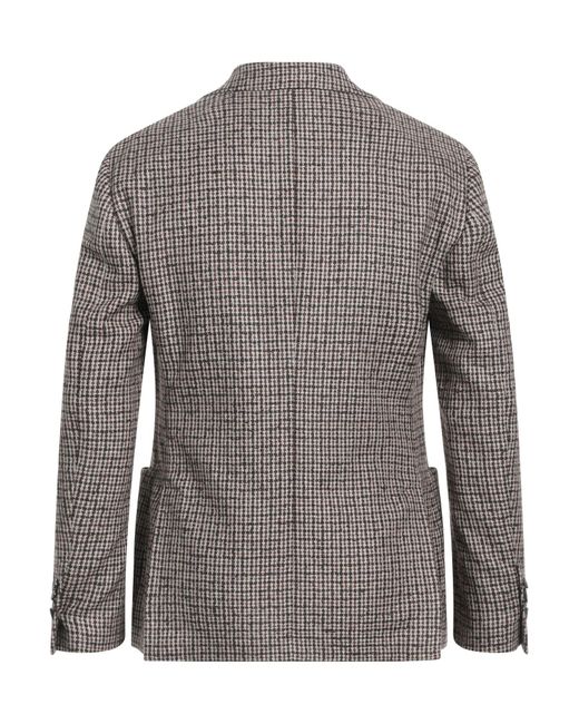 Lardini Gray Blazer Wool, Silk, Polyamide, Cashmere for men