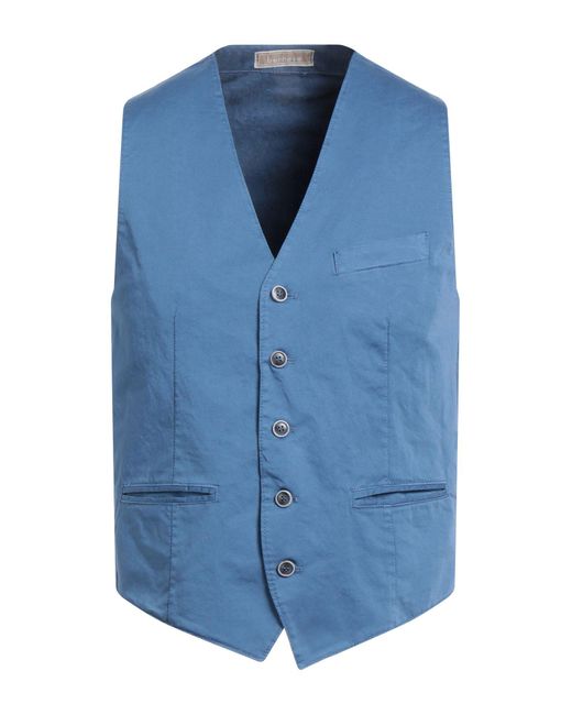 BERNESE Milano Blue Tailored Vest for men