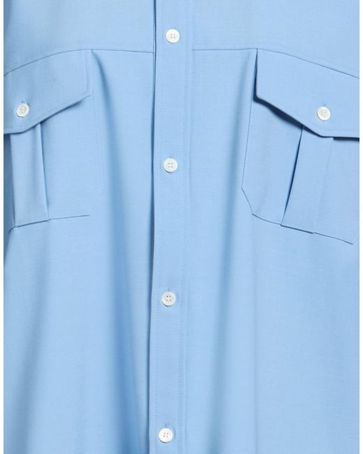 Marni Blue Shirt Polyester, Virgin Wool, Elastane