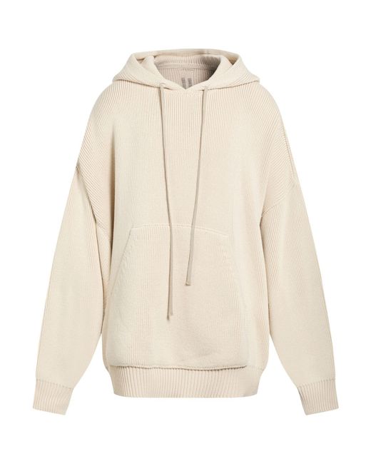 Rick Owens Natural Sweater Virgin Wool for men