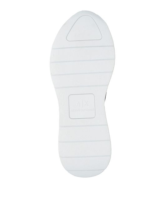 ARMANI EXCHANGE White Sneakers Polyester, Polyurethane