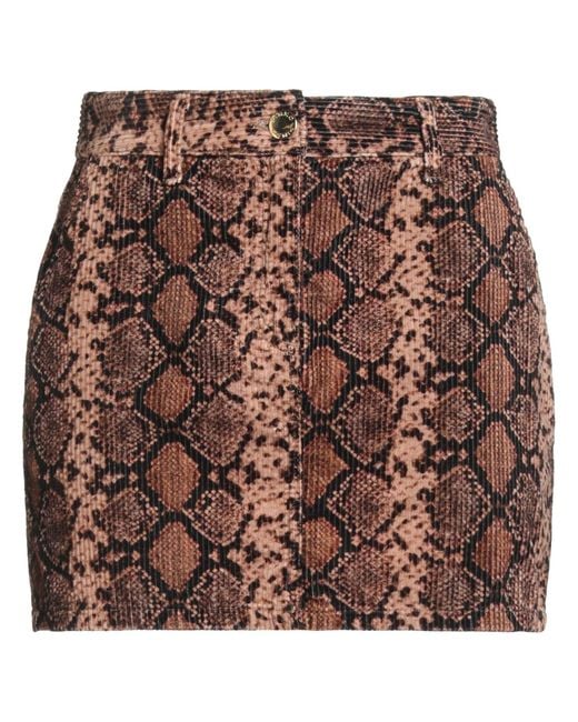 Pinko Brown Mini Skirt