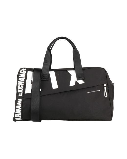 ARMANI EXCHANGE Black Duffel Bags Polyester for men