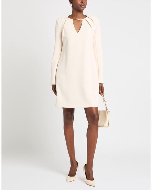MEIMEIJ Natural Mini Dress Polyester, Elastane