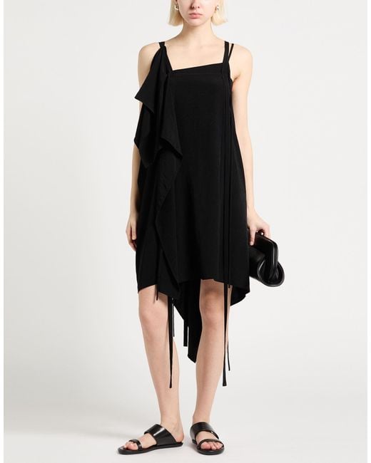 Yohji Yamamoto Black Midi Dress