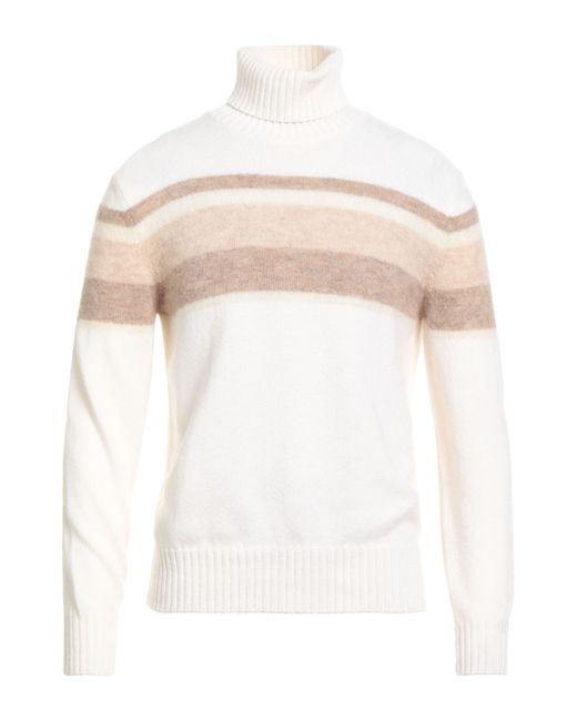 Malo White Turtleneck for men