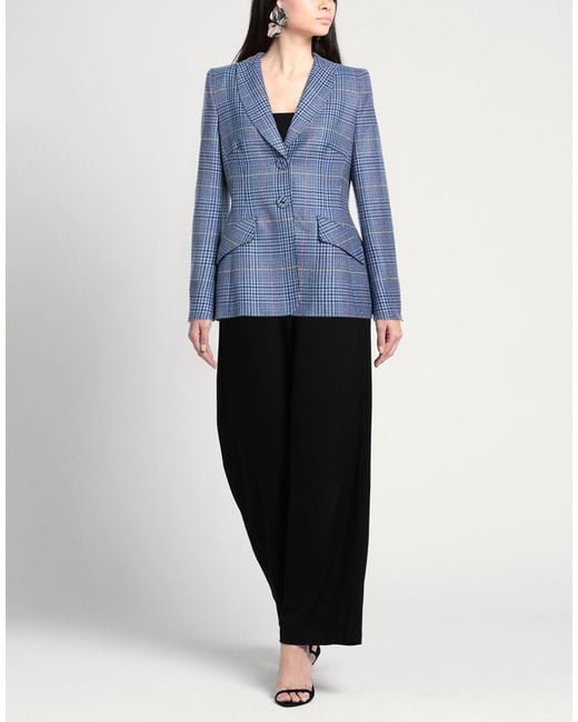 Maison Common Blue Blazer Virgin Wool