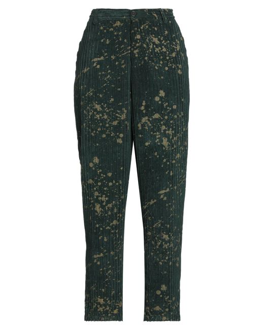 MOOD_ONE Green Pants Polyester, Polyamide