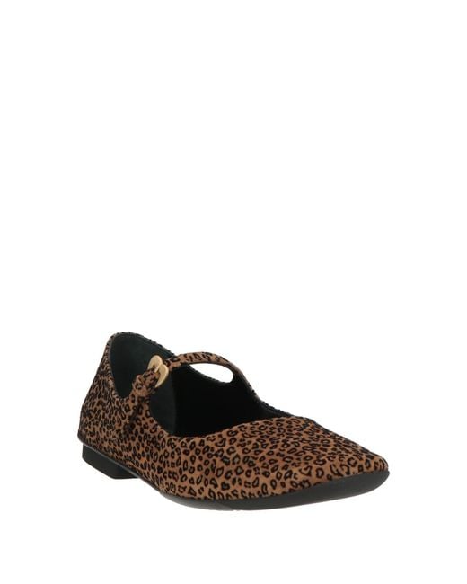 A.Bocca Brown Ballet Flats