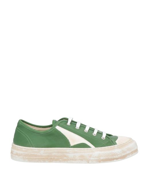 Moma Green Sneakers Leather