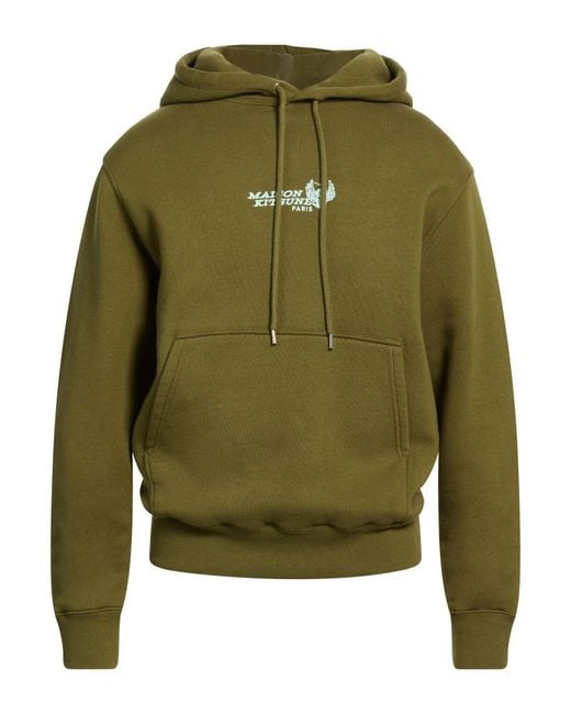 Maison Kitsuné Green Sweatshirt Cotton for men