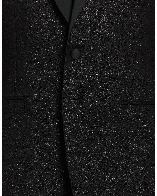 Lardini Black Blazer Wool, Polyamide, Polyester for men