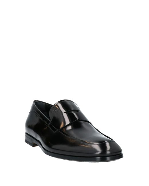Tod's Black Loafers Soft Leather for men