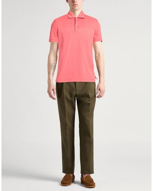 Polo Aspesi pour homme en coloris Pink