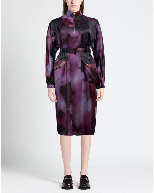 Agnona Purple Midi Dress