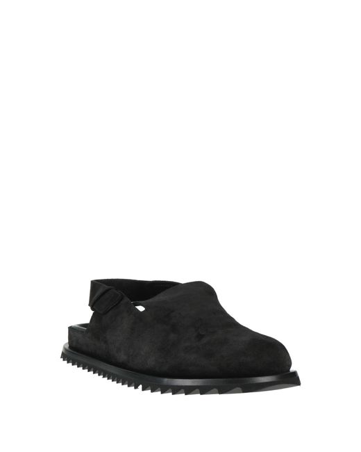 Officine Creative Black Mules & Clogs Leather for men
