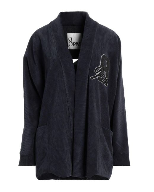 8pm Blue Jacket Polyester, Nylon, Elastane