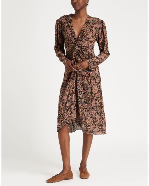 Isabel Marant Brown Midi Dress Viscose