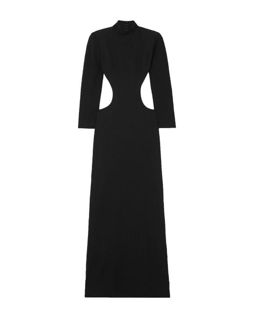 Monot Black Maxi Dress Polyester