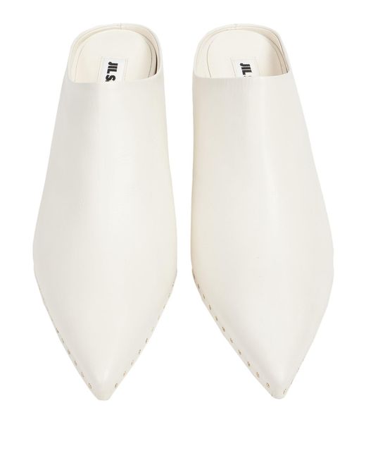 Jil Sander White Mules & Clogs