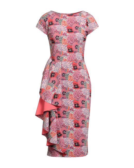 La Petite Robe Di Chiara Boni Women's Pink Midi Dress Polyamide