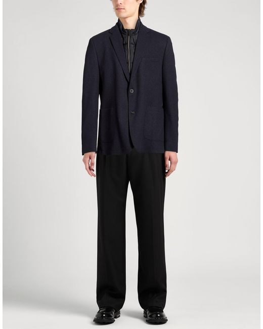 Bugatti Blue Jacket Polyester, Viscose, Elastane for men
