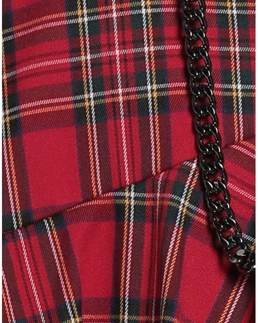 Dixie Red Mini Skirt Polyester, Viscose, Elastane
