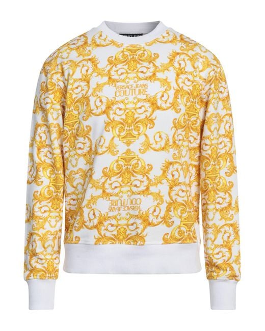 Versace Jeans Couture Metallic Sweatshirt Cotton, Elastane for men