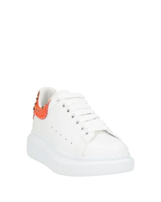 McQueen White Sneakers Leather