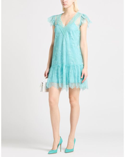 Twinset Blue Mini Dresses