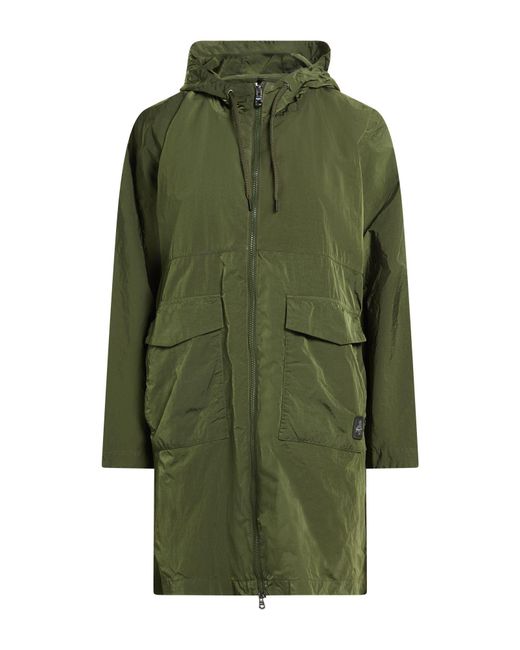 Refrigiwear Green Overcoat & Trench Coat