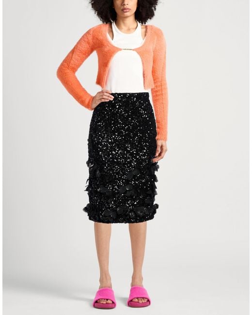 N°21 Black Midi Skirt Polyester