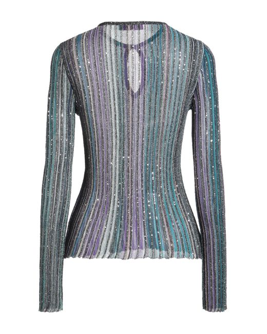 Missoni Blue Sweater Viscose, Metallic Fiber, Polyamide, Polyester