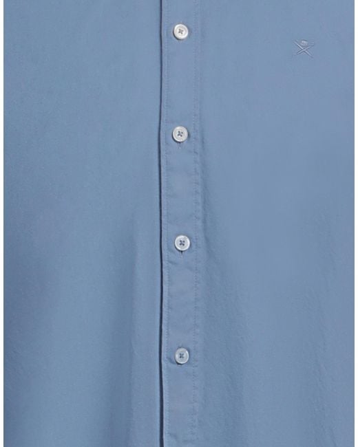 Hackett Blue Shirt Cotton for men