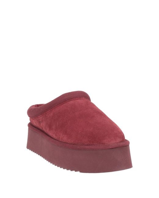 COPENHAGEN Red Mules & Clogs Leather