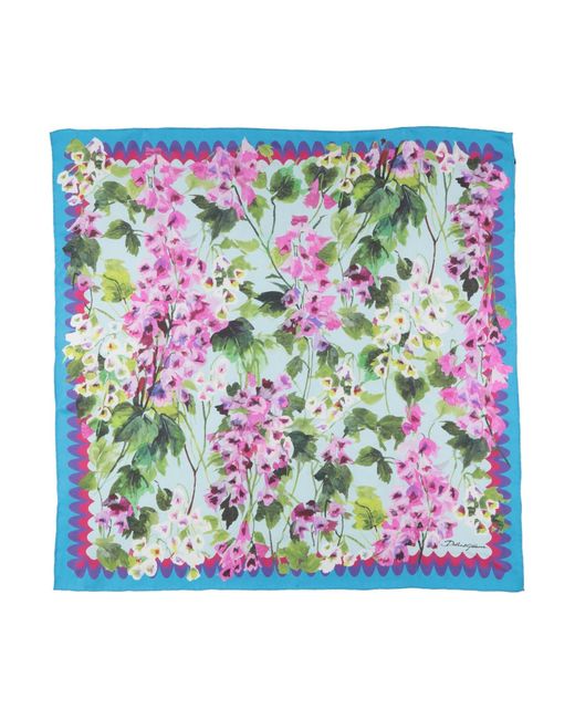 Dolce & Gabbana Blue Sky Scarf Silk