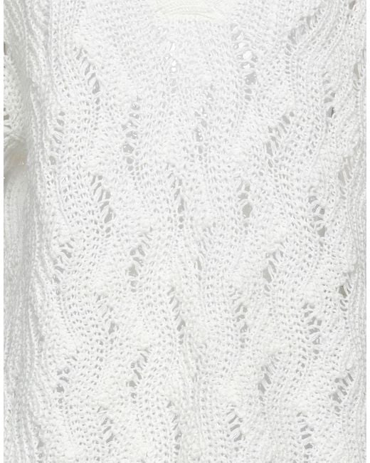 Eleventy White Jumper