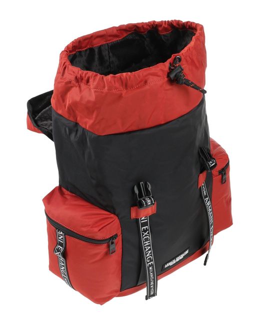 ARMANI EXCHANGE Red Rucksack for men