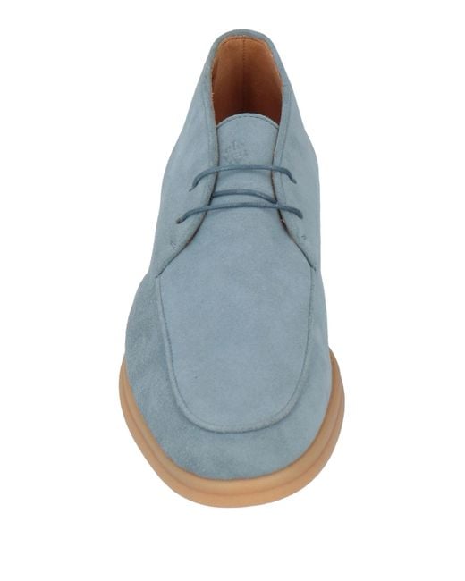 Eleventy Blue Ankle Boots Leather for men