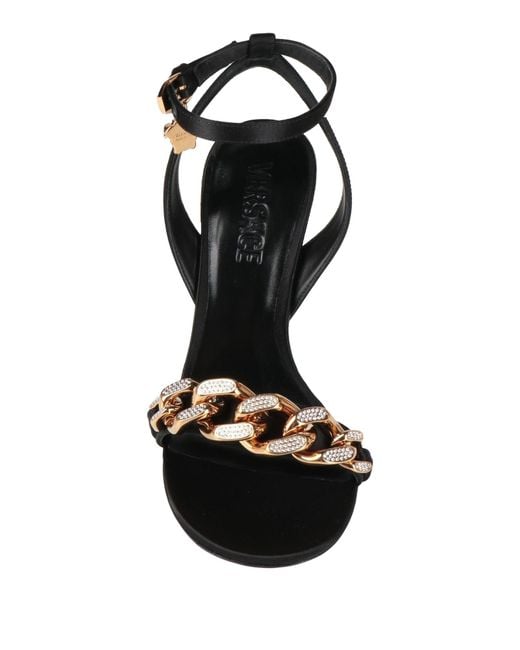 Versace Black Sandals