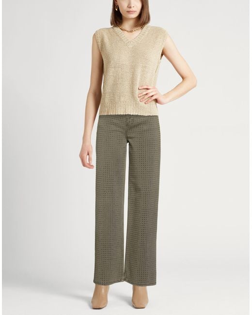 Liu Jo Gray Military Jeans Cotton, Lyocell