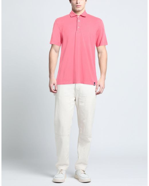 Drumohr Pink Polo Shirt for men