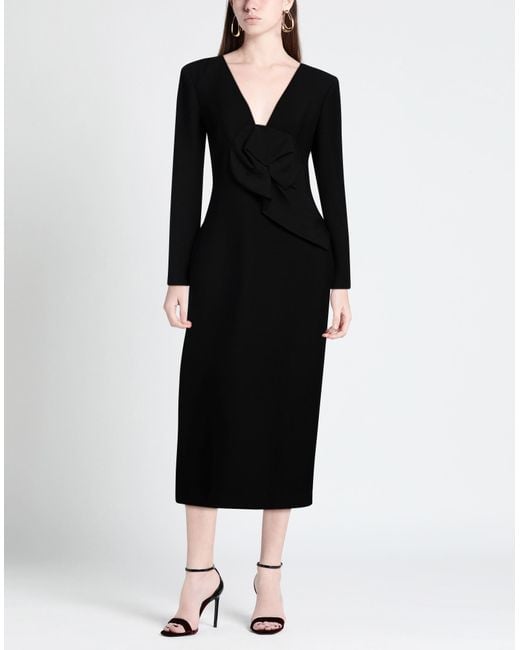 Roland Mouret Black Midi Dress