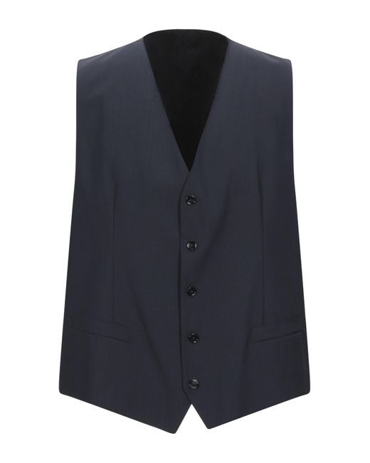 Dolce & Gabbana Blue Tailored Vest for men