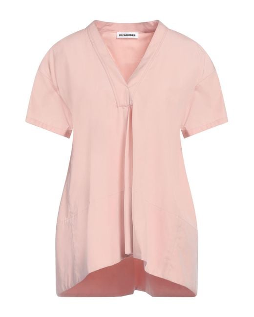 Jil Sander Pink Top Cotton