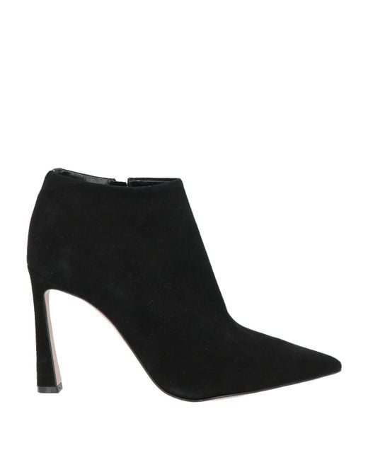 J.A.P. JOSE ANTONIO PEREIRA Black Ankle Boots Leather